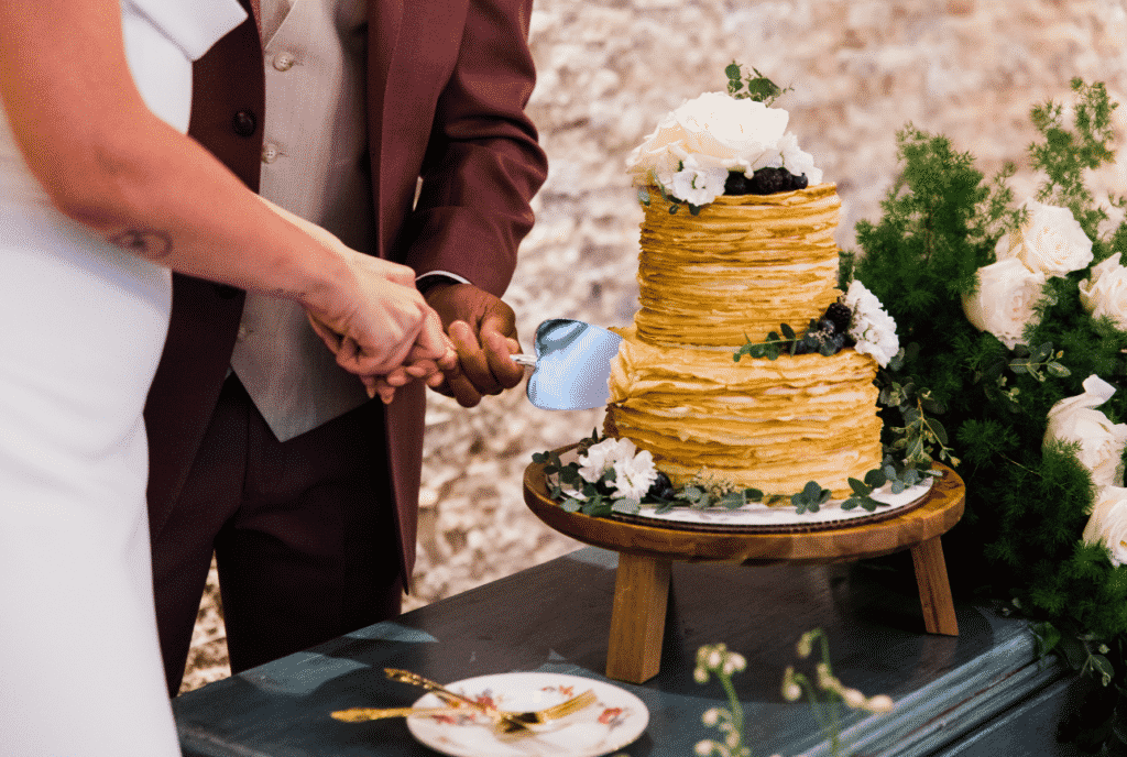 Wedding cake for a las Vegas wedding