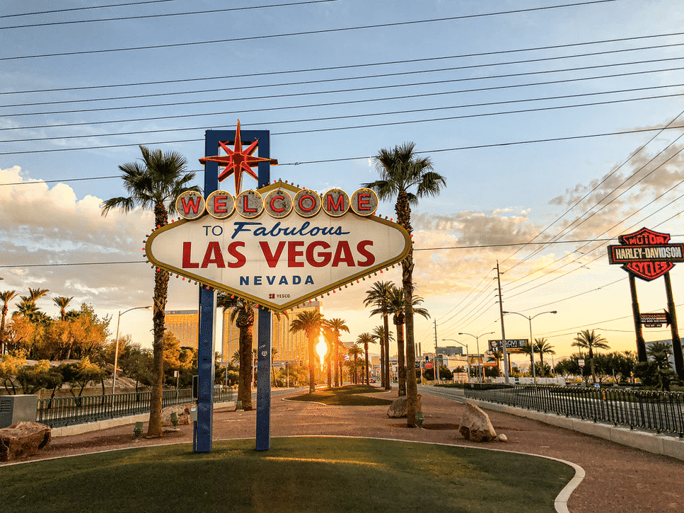 Las Vegas at sunset